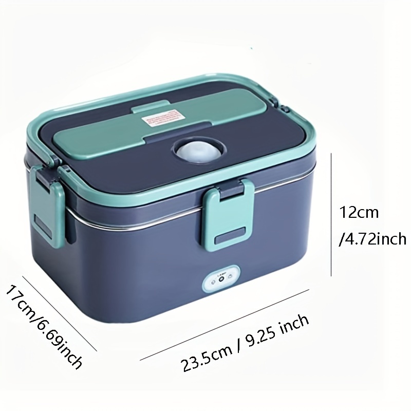 Electric Lunch Box, Heated Lunch Box For Truck/car/office/home/work,  12/24/110v 1 Portable Food Warmer Lunch Box With Fork & Spoon And Carrying  Bag - Temu