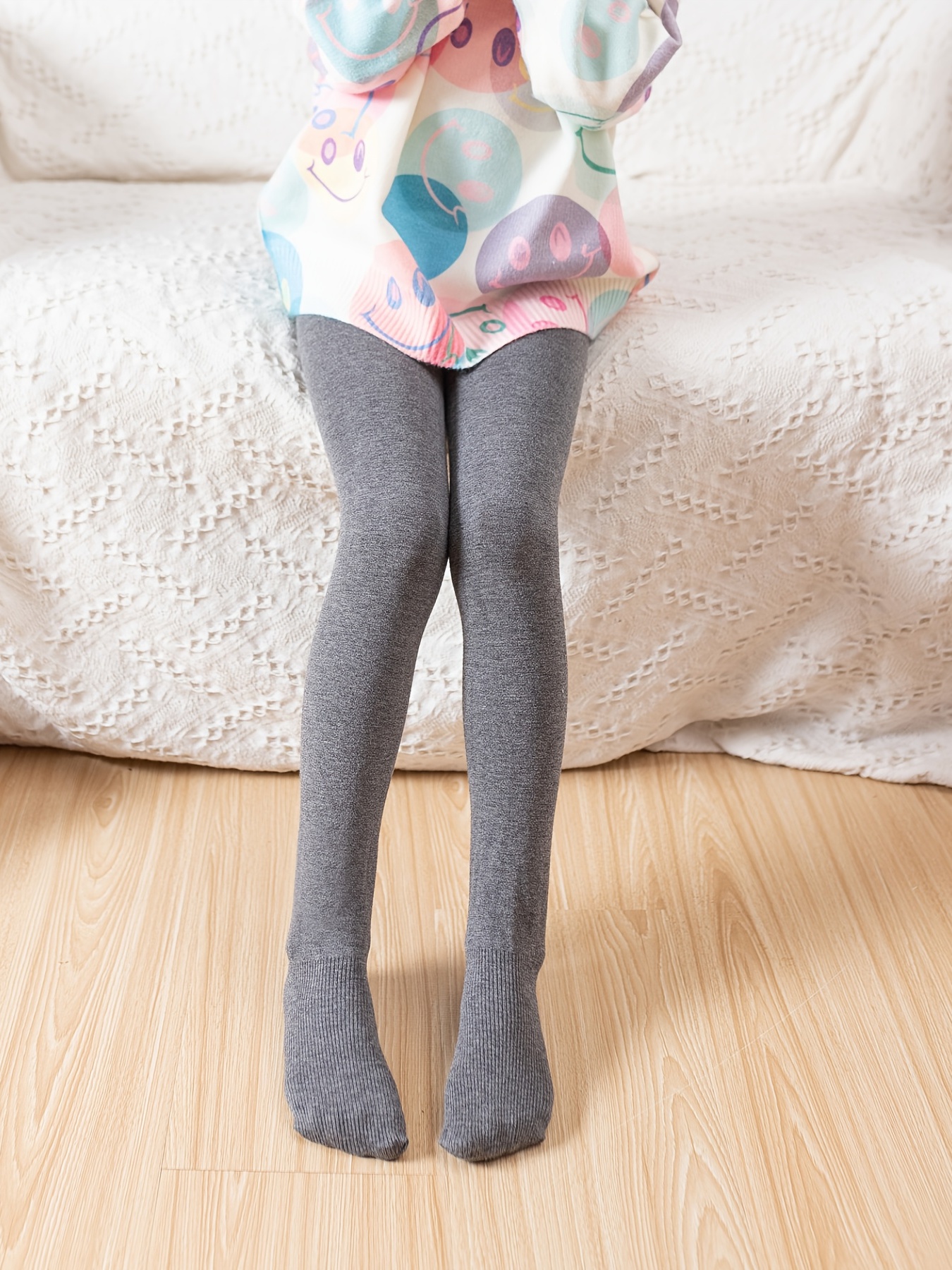 Girls Pantyhose Solid Color Soft Tights Leggings Pants - Temu Canada