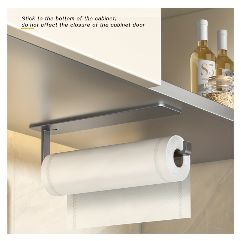 Easy to use Kitchen Paper Towel Holder With Cabinet Roll - Temu