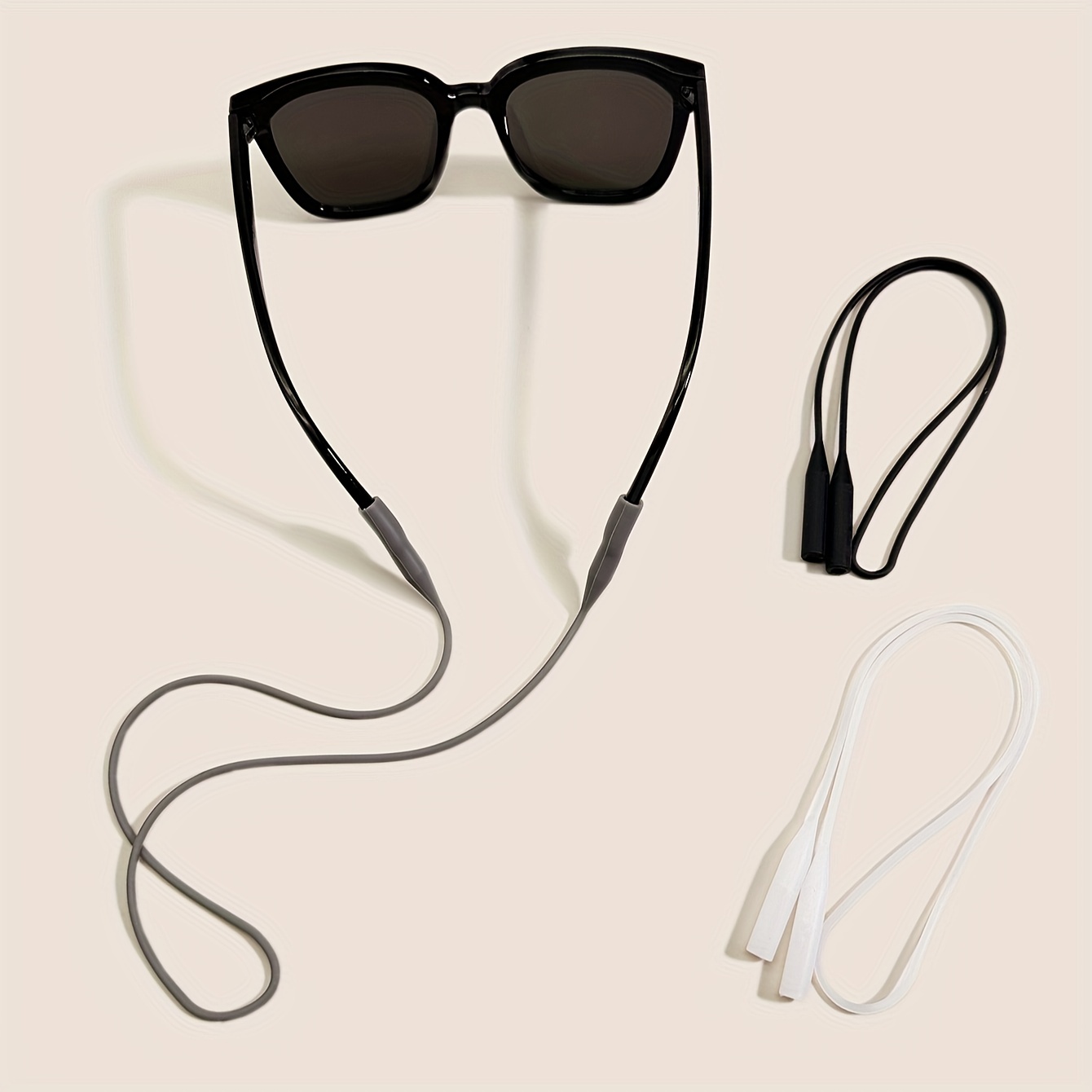 3 Stück Elastische Silikon brillenbandhalter Rutschfeste - Temu
