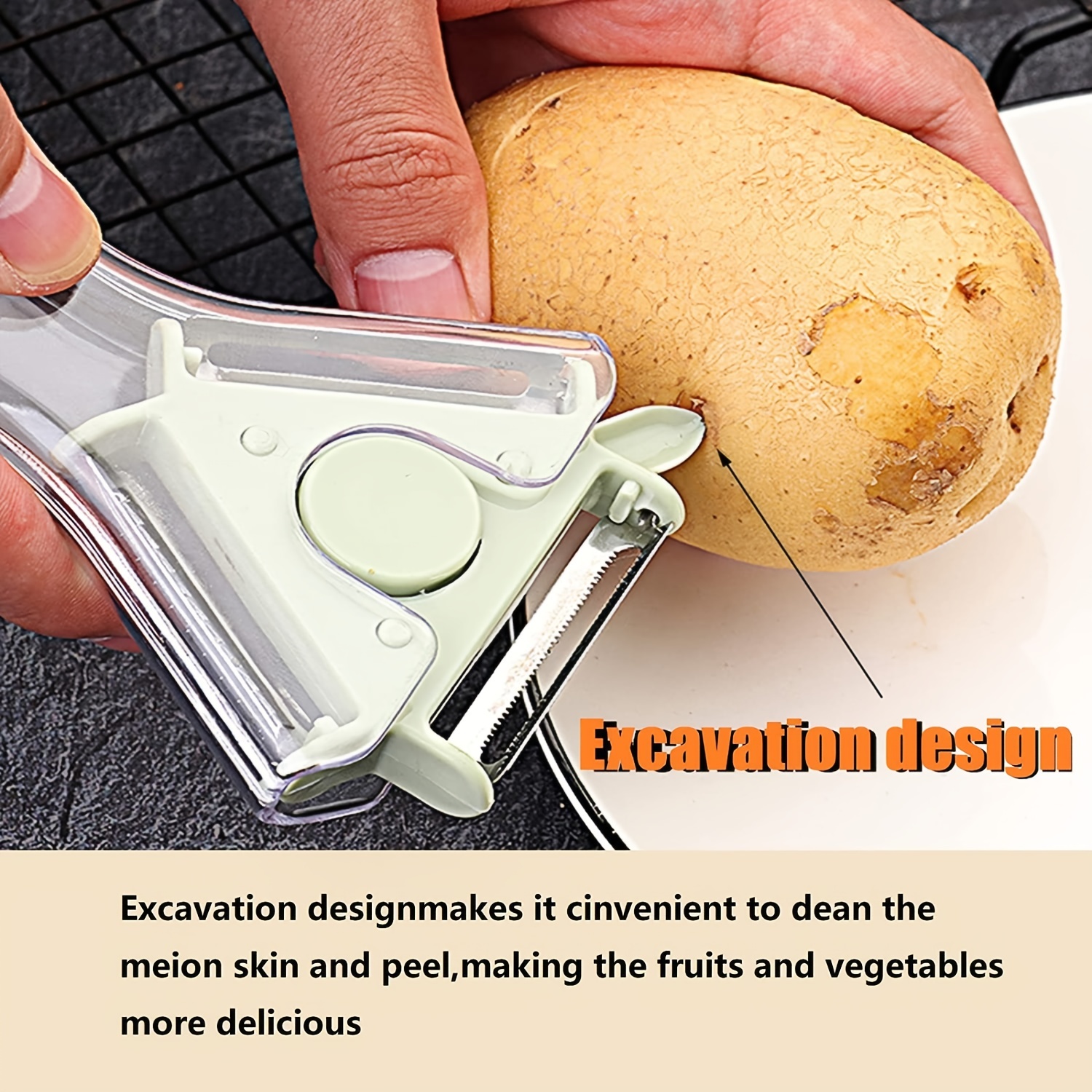 Swivel Vegetable Peeler, Stainless Steel Fruit Peeler Potato