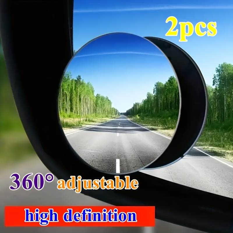 360 Grad hd toten Winkel Spiegel einstellbare Auto Rückansicht konvexen  Spiegel für Auto umgekehrte Weitwinkel Fahrzeug Parkplatz randlose Spiegel  - AliExpress