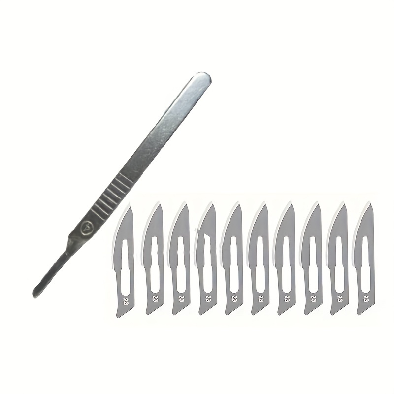 Carbon Steel Surgical Scalpel Blades And Handle Scalpel Diy - Temu