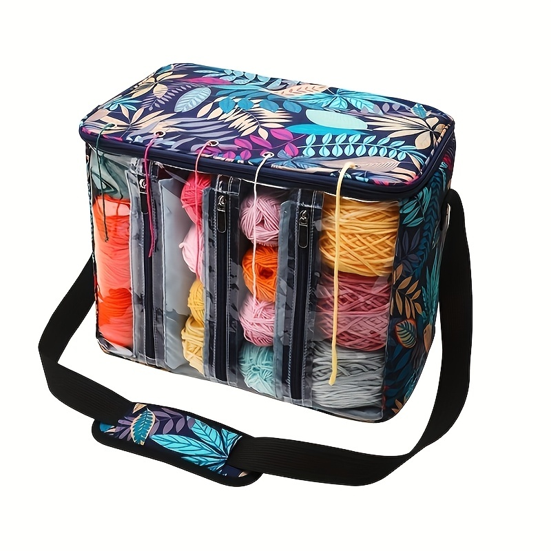 1 Portable Storage Bag Knitting Crocheting Knitting - Temu