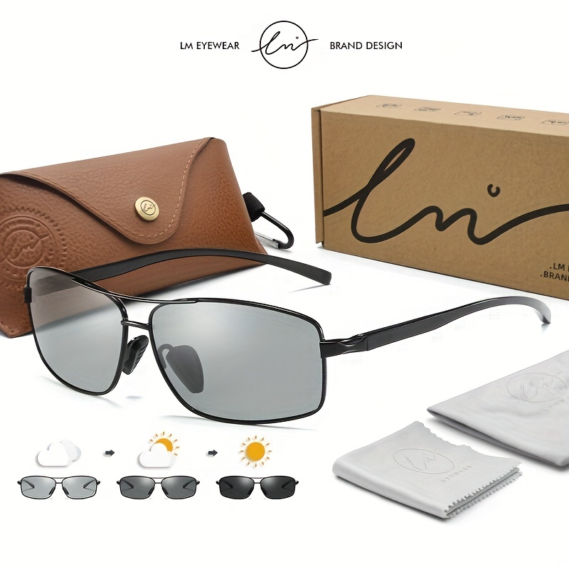 Brand Design Fishing Sunglasses Men Polarized Night Vision Driving