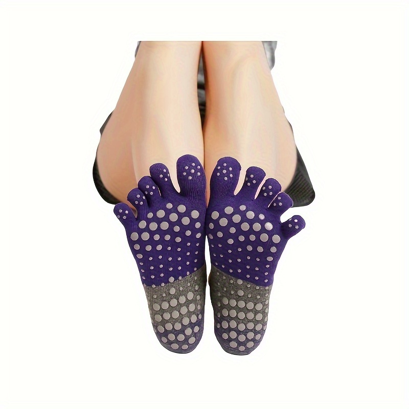 Yoga Socks Professional Anti-Slip Pilates Socks Five-Toe Women's
