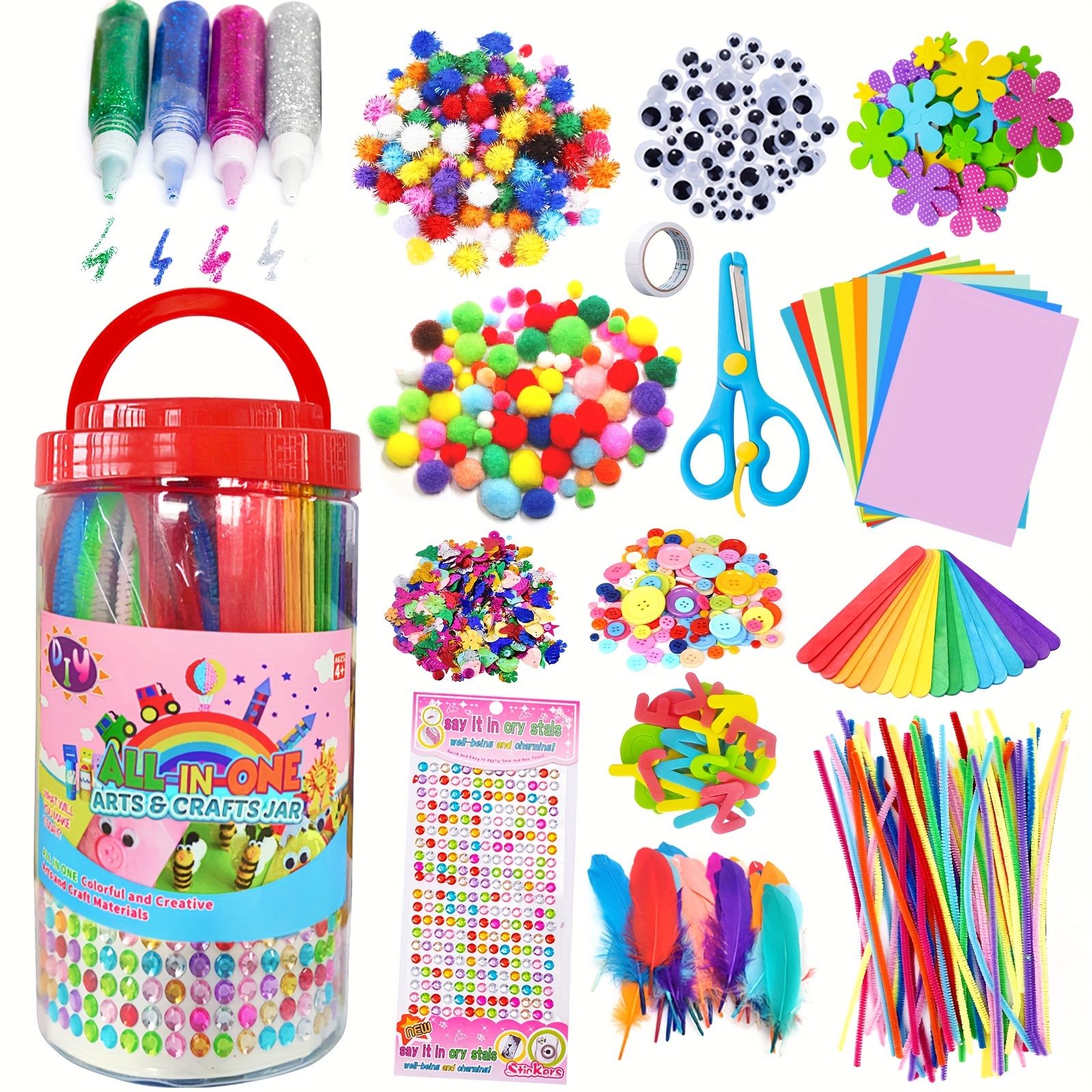 Arts And Crafts Supplies Craft Kits With Construction Paper - Temu  Philippines