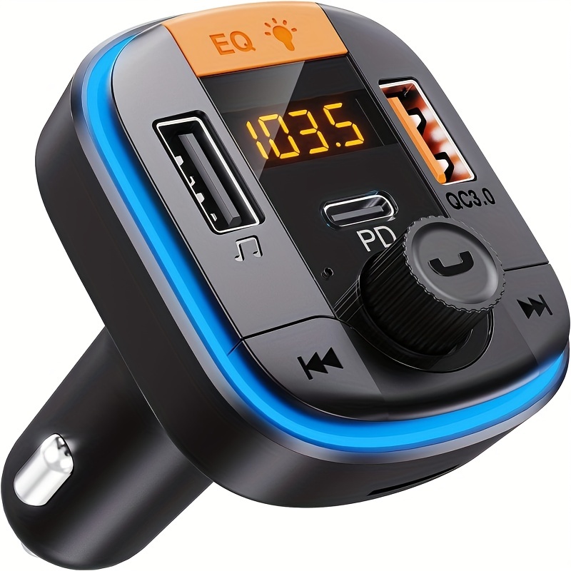 Car Fm Transmitter Car Adapter Cigarette Lighter 5.0 Radio