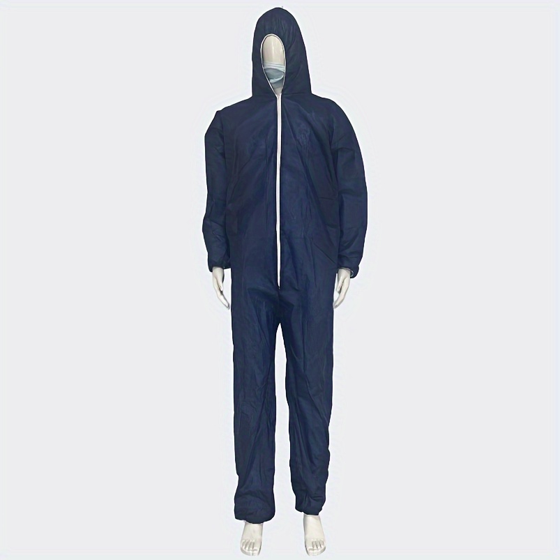 Tute monouso in PPE monouso blu scuro non tessuto materiale