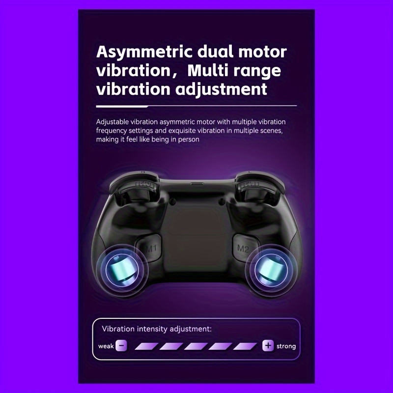 suitable for switch pro ps3 ps4 android v3 direct connection for ios mfi pc steam wireless gamepad with hall joystick and continuous shooting function game controller details 5