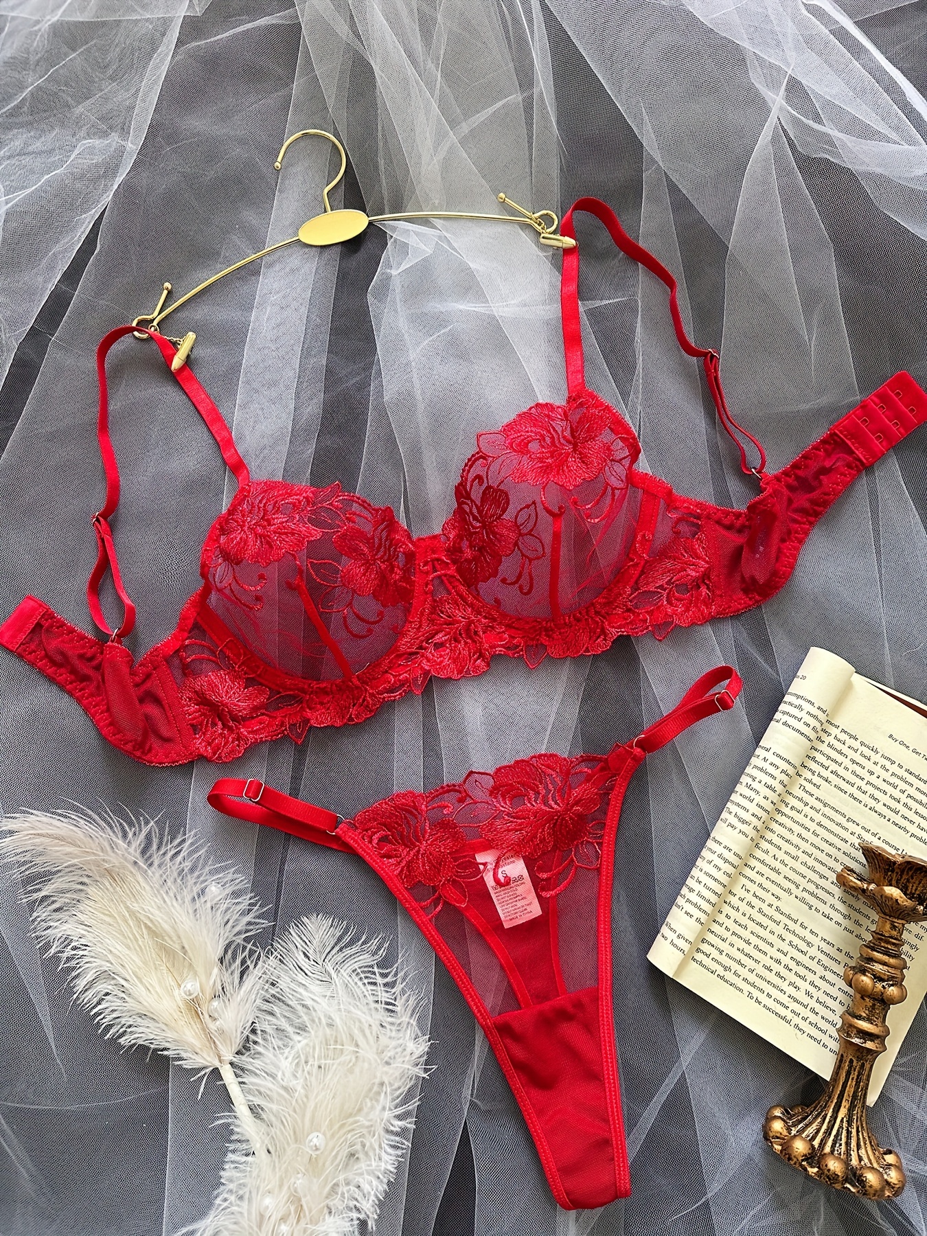 Red, Lingerie, Bras & Women's Underwear