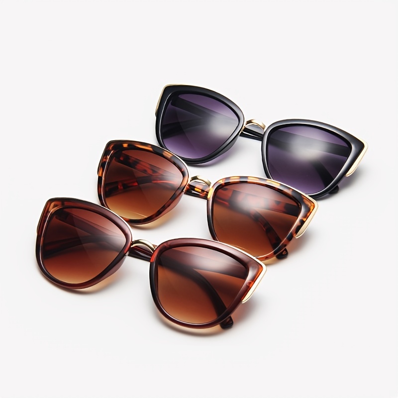 Classic Leopard Cat Eye Sunglasses for Women, Gradient Vintage Eyewear
