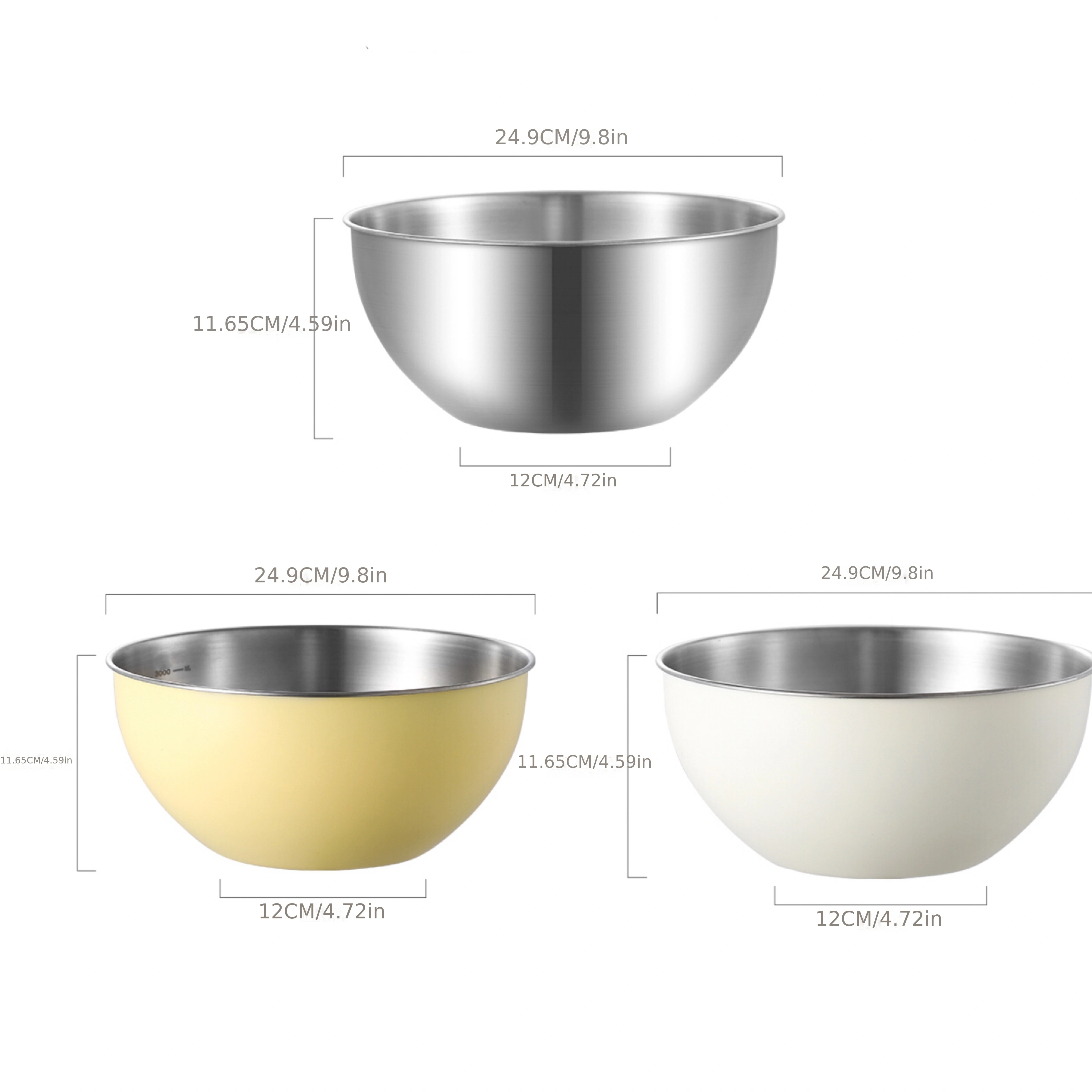 Stainless Steel Mixing Bowl With Handle, Salad Mixing Bowl With Spout, For  Food Storage, Meal Prep, Salad And More, Kitchen Gadgets, Kitchen  Accessories - Temu