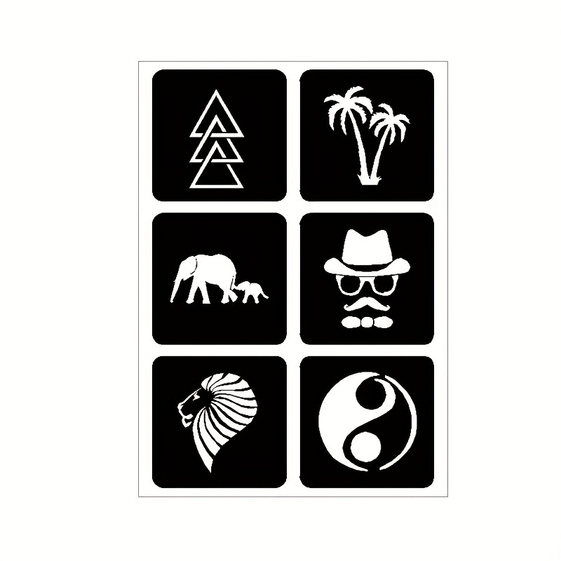 Tattoo Kit Tattoo Stencil Reusable Temporary Tattoo Stencil Airbrush Tattoo  Stencils Cool Stickers For Men Women And Kids - Beauty & Health - Temu Spain