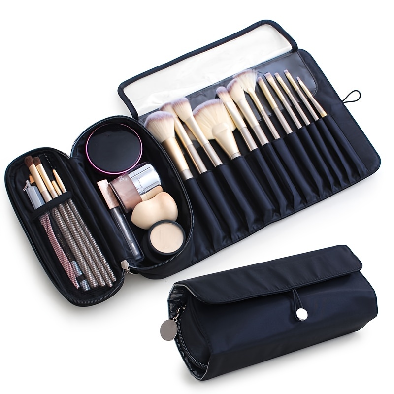Waterproof Travel Cosmetic Brush Bag,1Pc Black Makeup Brush