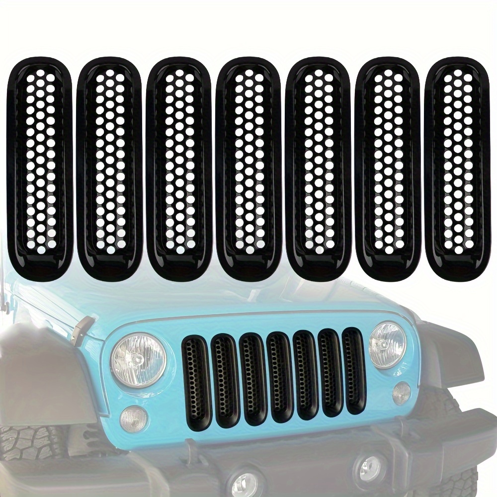 For Jeep Compass 2022-2023 Carbon Car Front Grille Inserts Grill
