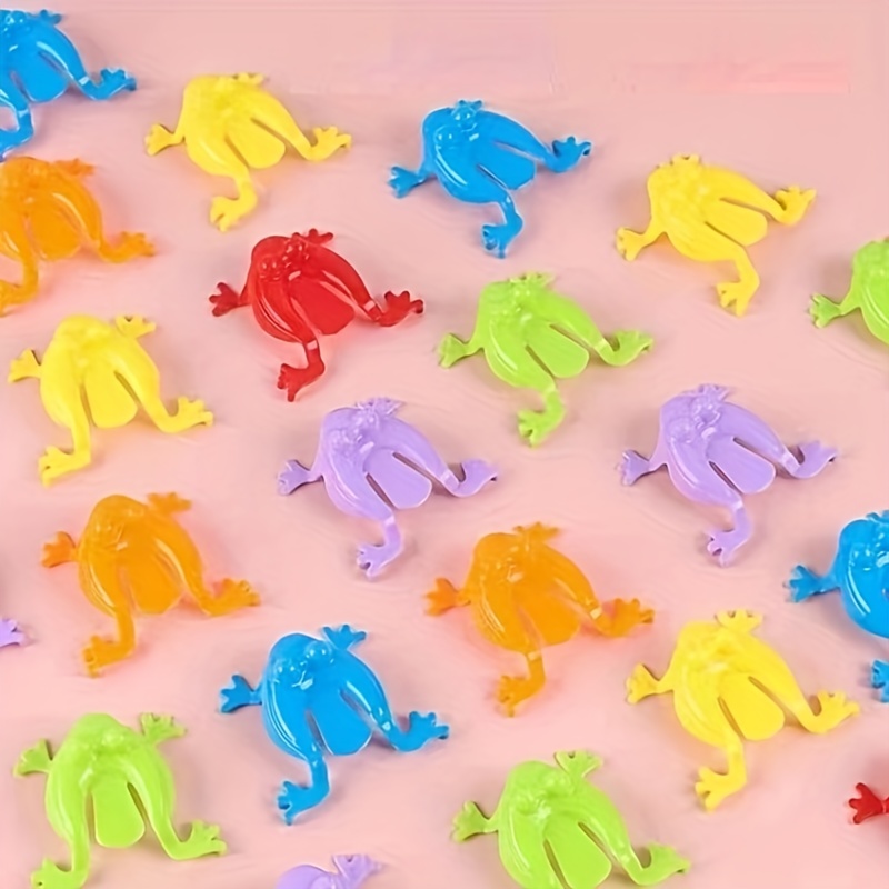 10pcs Jumping Frogs, Classic Bouncy Frog Toys For Kids, Random Color  Vintage Creative Stress Relief Toys