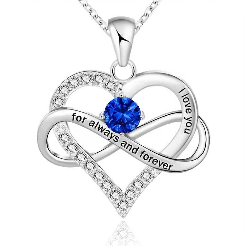Zodiac Birthstone Heart Necklace