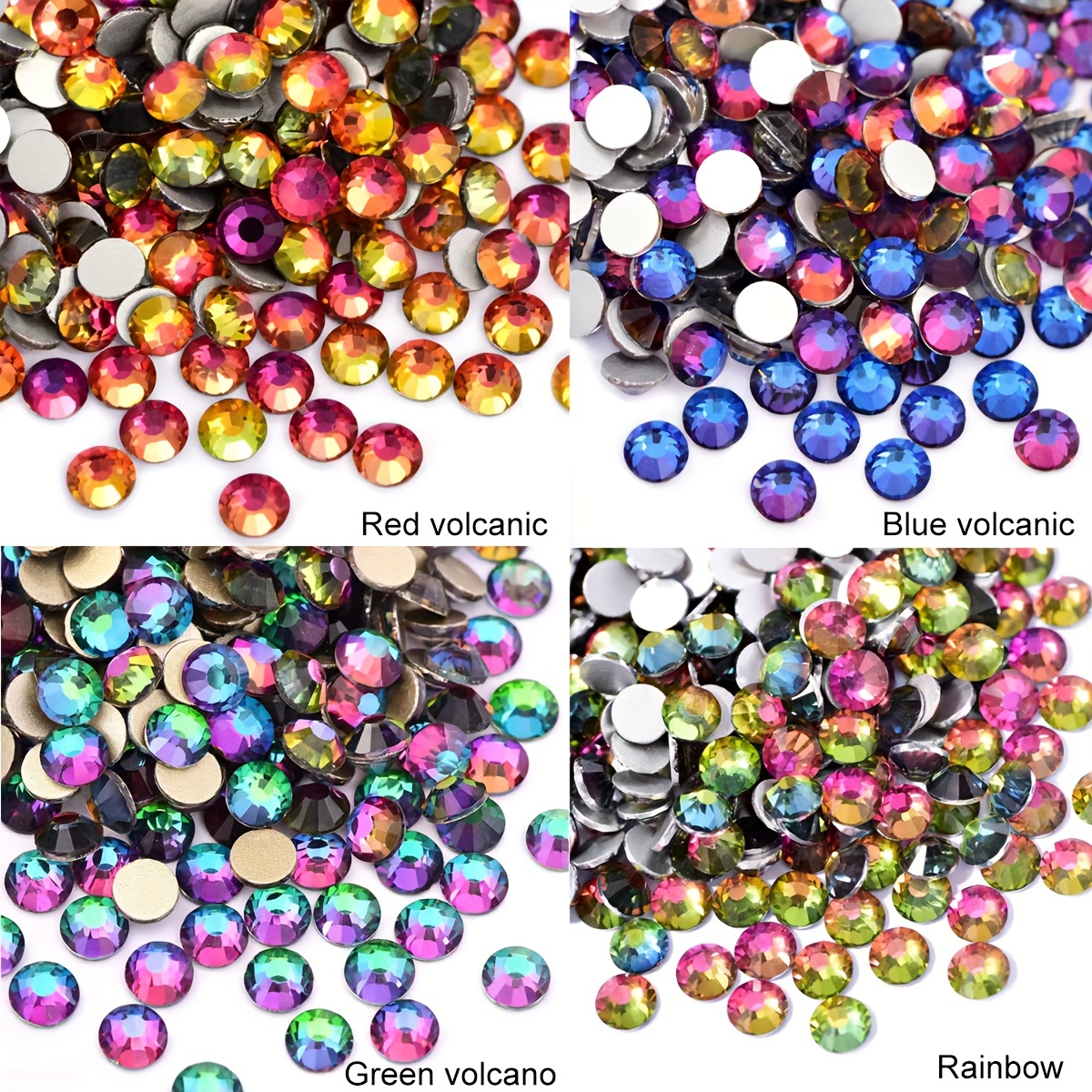 SaPeal Self-Adhesive Rhinestone Sticker Bling Craft Jewels Crystal Gem  Stickers, Assorted Size, 5 Sheets (Multicolor 1)
