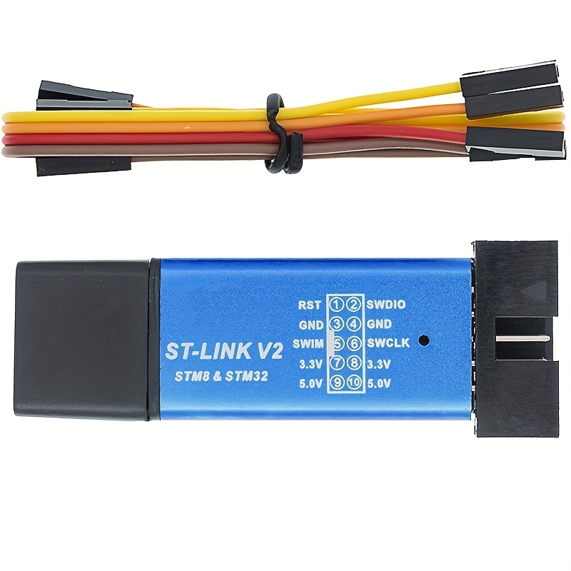 [initeq] STM32 ARM STM32F103C8T6 Blue Pill Minimum System Development Board  with ST-Link V2 USB Programmer (1-Pack + ST-Link V2)