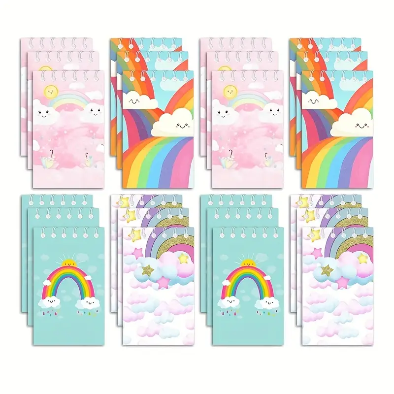 12 Piezas Mini Cuaderno Arco Iris Favores Fiesta Mini - Temu Mexico