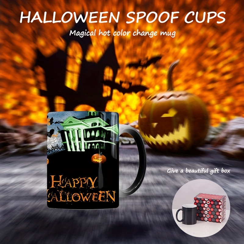 Halloween Color Changing Coffee Mug Ceramic Coffee Cups Heat - Temu