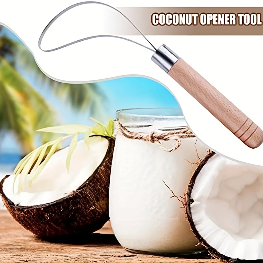 Multi-functional Coconut Planer, Coconut Soft Egg Knife, Coconut Meat  Separator, Coconut Meat Scraper, Coconut Shell Removal Tool - Temu