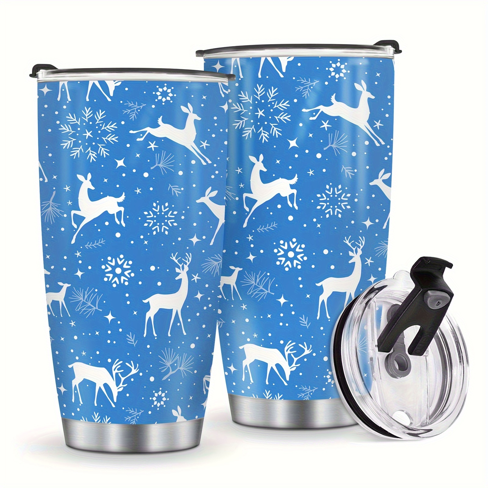 ELK & FRIENDS STAINLESS STEEL STRAW CUP