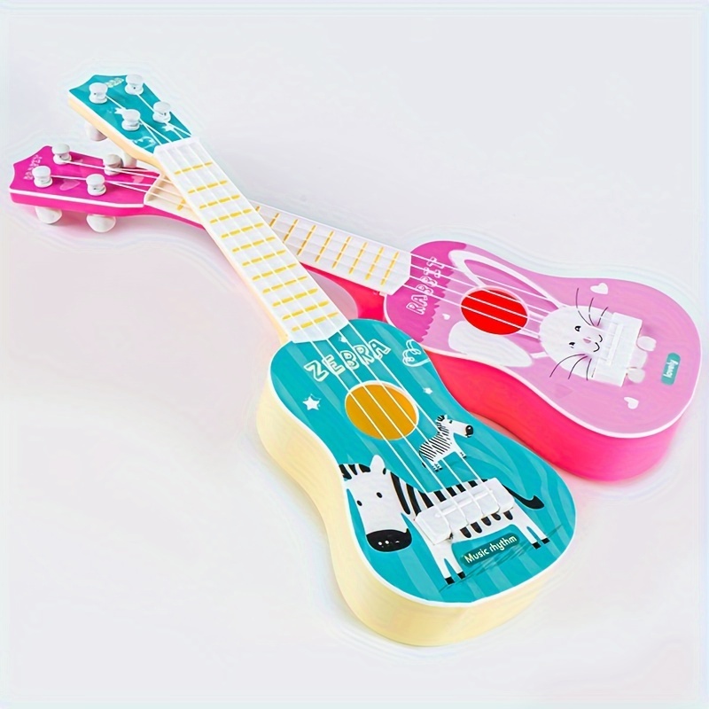 Instrumento de guitarra eléctrica de juguete, sin cuerda, con luz y música,  regalo para niños