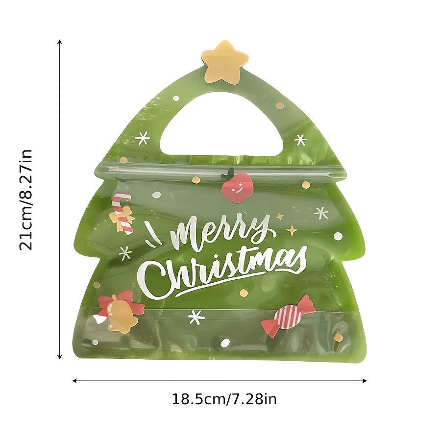 CRASPIRE 1 Bag Christmas Theme Boots Plastic Gift Bags, Zip Lock Bags, for  Biscuit & Candy Packaging, Reindeer Pattern, 22x19x0.01cm, 10pcs/bag