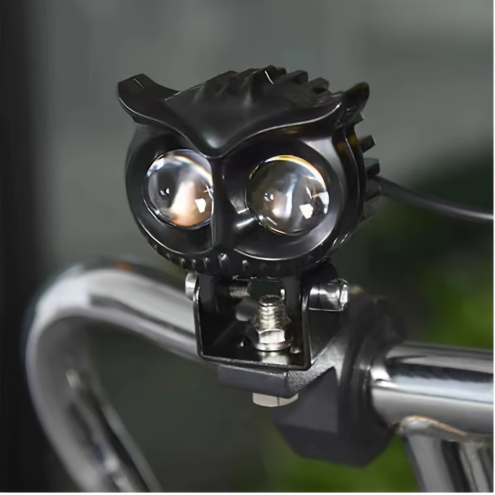 anna Motorcycle Fog LED owl shape Headlight 12-80V Auxiliary Spotlight for  EBike Car