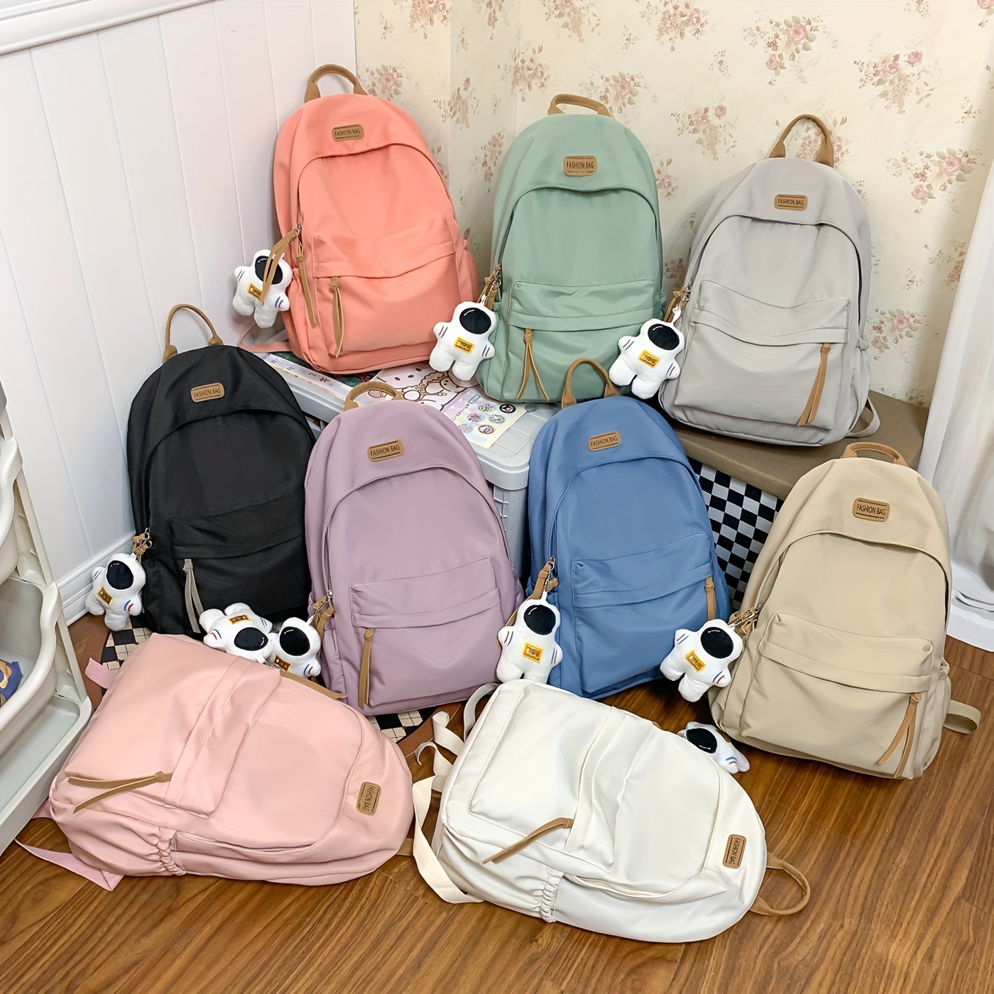 Youda Pu Solid Color Mini Rhombus Backpack Suitable For Women