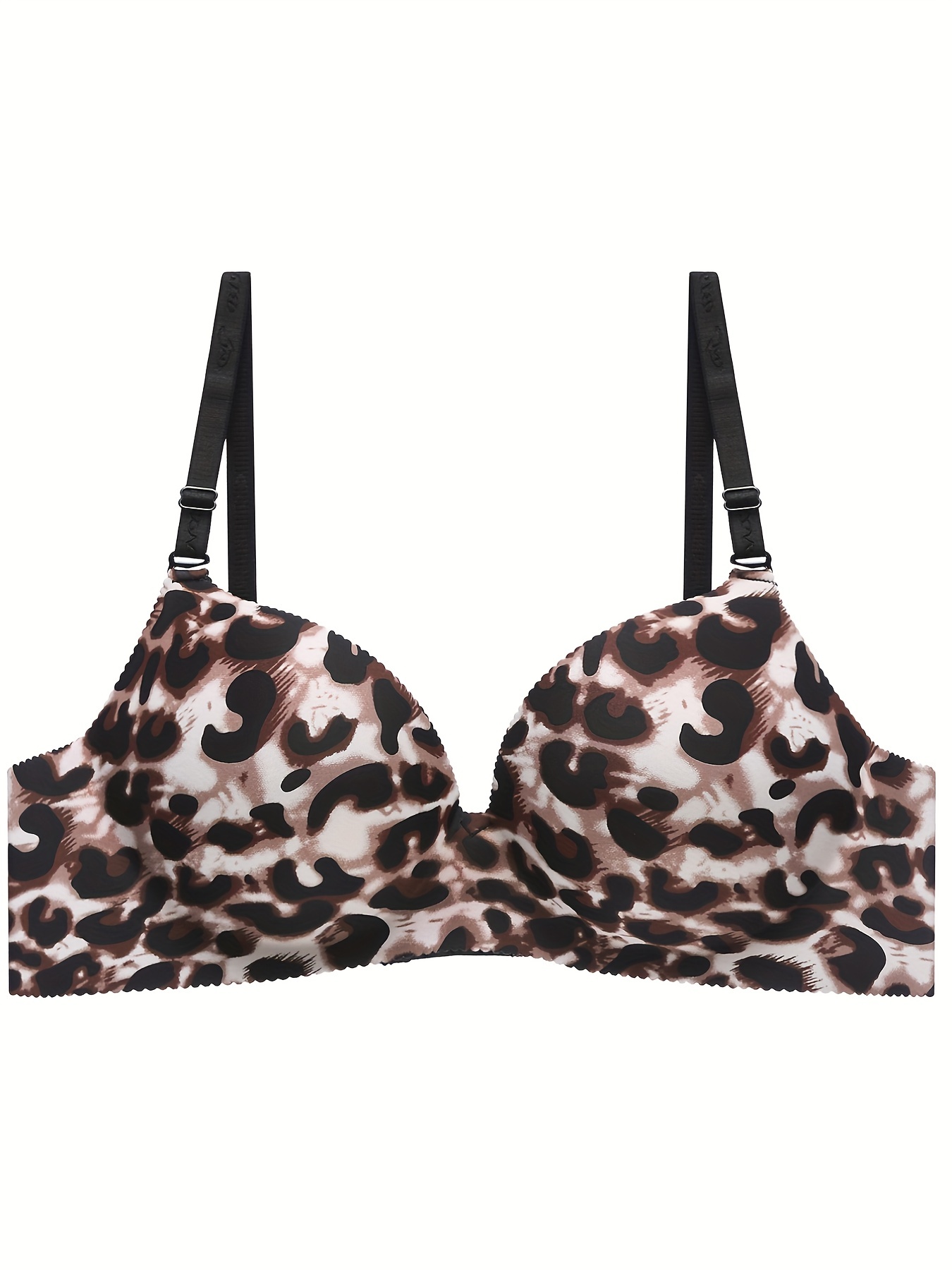 HGps8w Front Closure Leopard Bras for Women Sexy Push Up Comfortable  Wireless Full Coverage Everyday T-Shirt Bra : : Clothing, Shoes &  Accessories