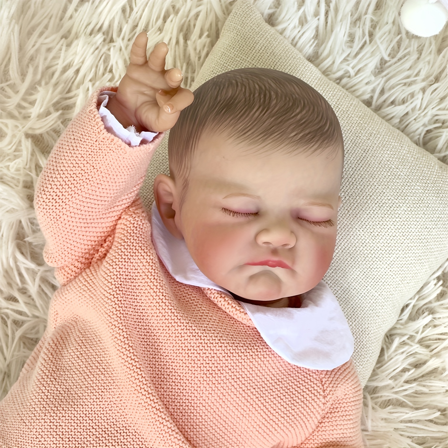 19'' Newborn Sleeping Reborn Baby Dolls Realistic Soft Silicone