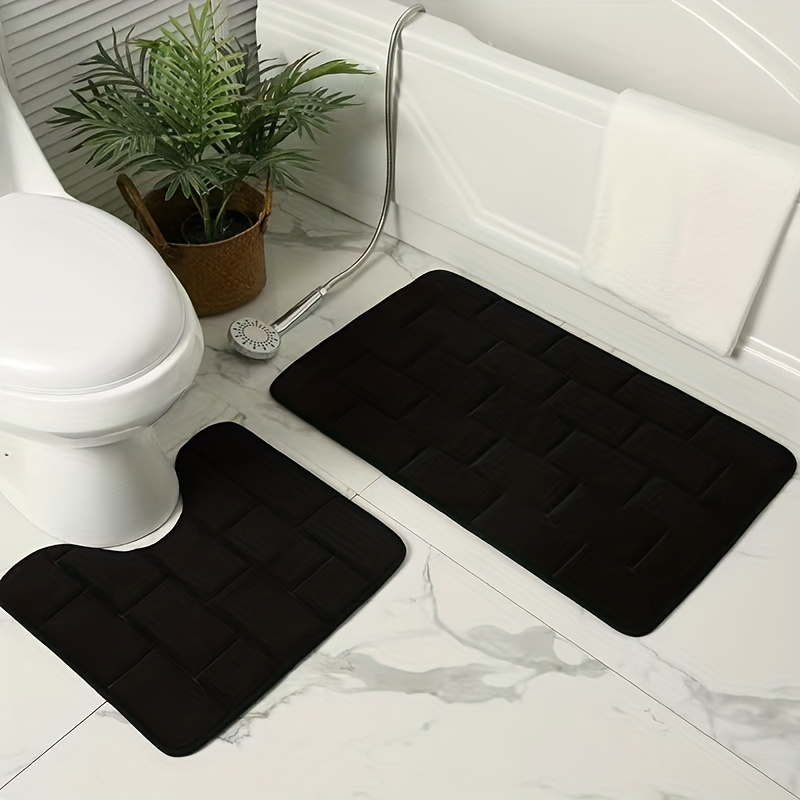 2 Pezzi Set Tappeti Bagno Tappeto Bagno Antiscivolo Tappeto - Temu Italy