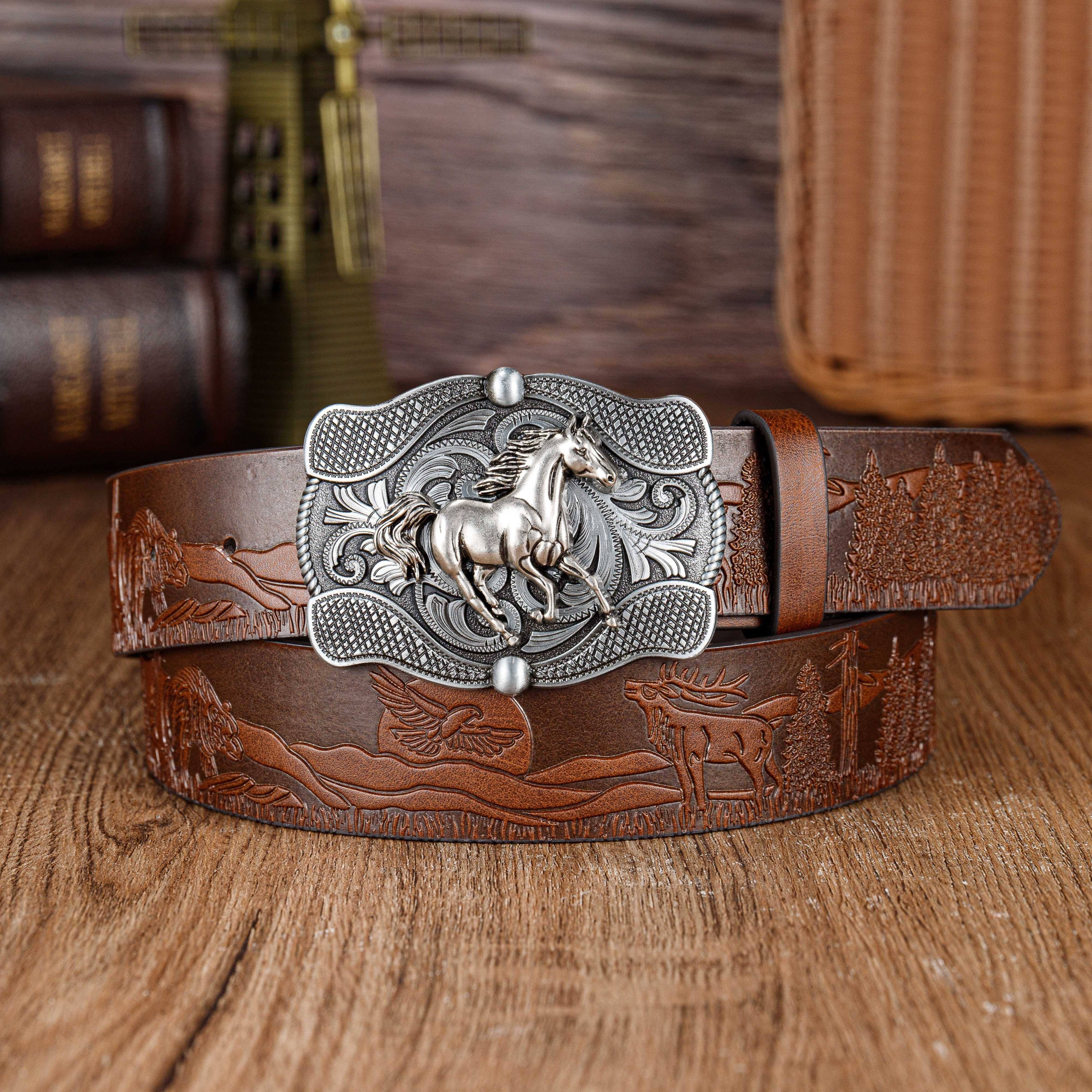 Big buckle shop belts for mens