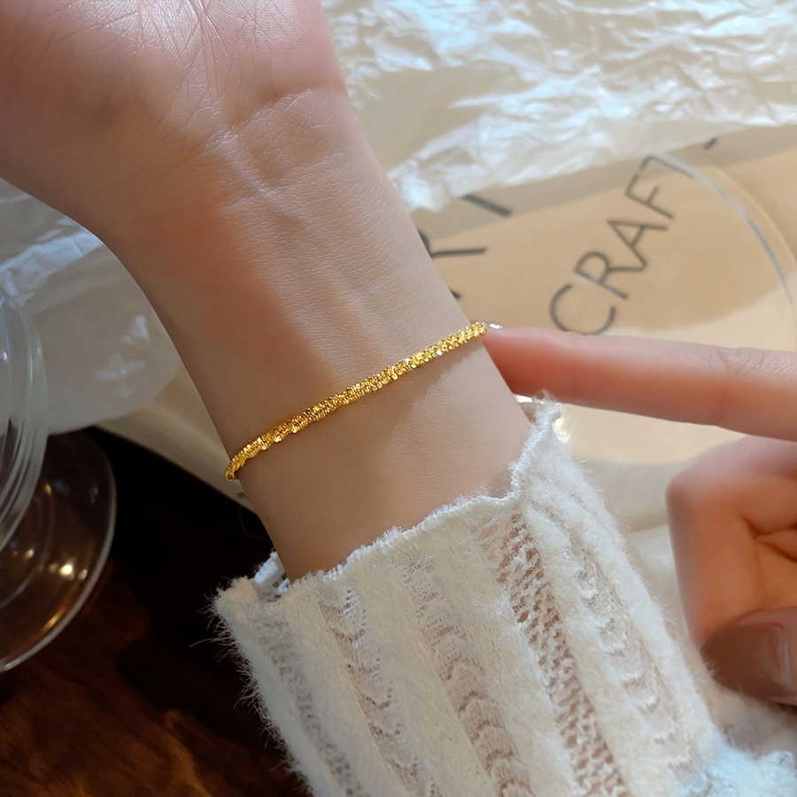 Brilliant Gold 9 Karat Weißgold Armband 'Prince Of Wales' - 19 Cm (7,5 Zoll) Mit Diamantschliff Gold Armband Damen 333
