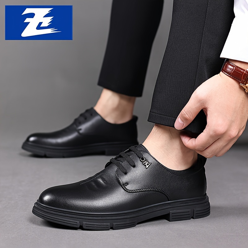 Synthetic leather sale formal shoes