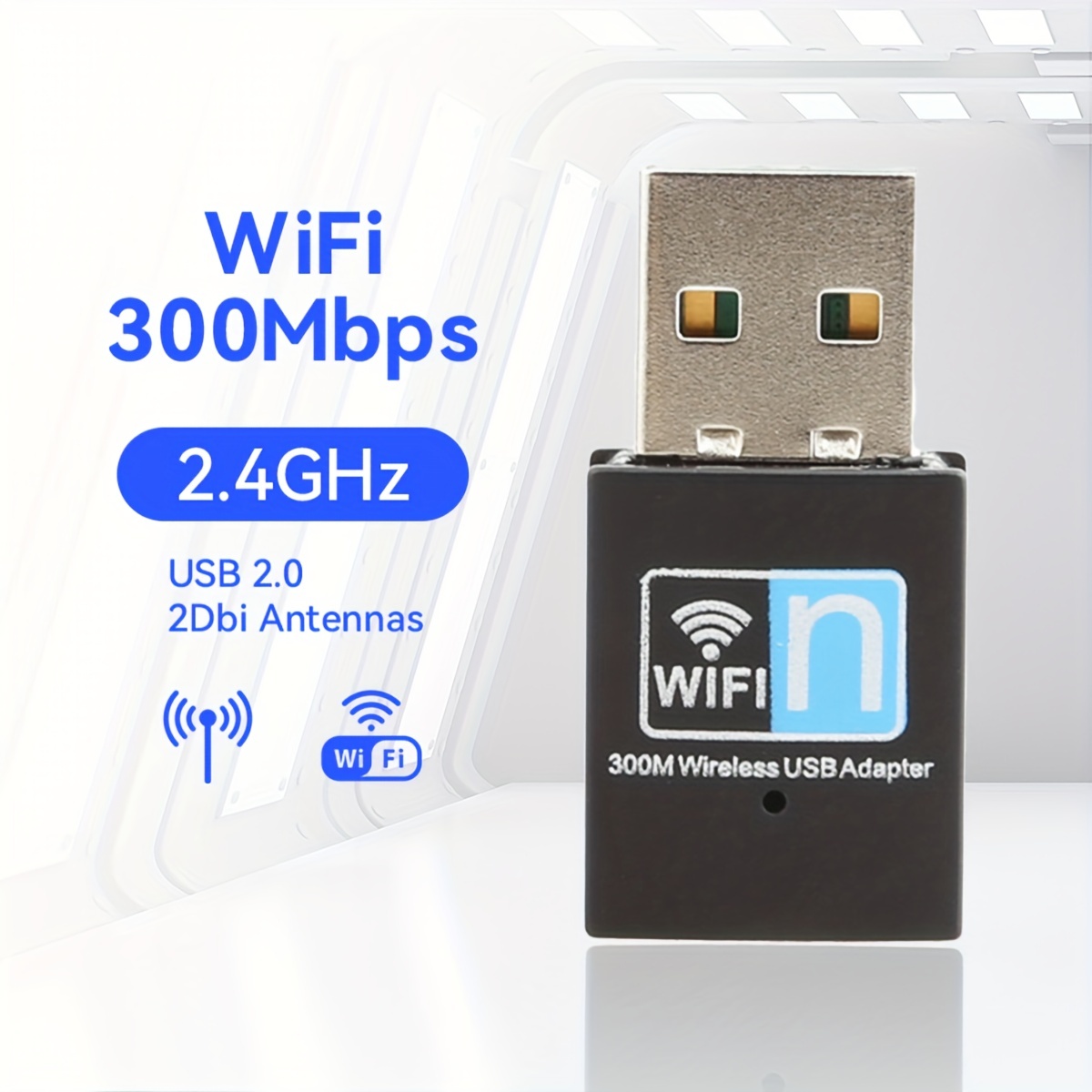 Mini USB WIFI 6 Network Card 2.4GHz USB Dongle Wi-Fi Lan Adapter 802.11ax  Driver Free For PC Laptop Windows 7 10 11
