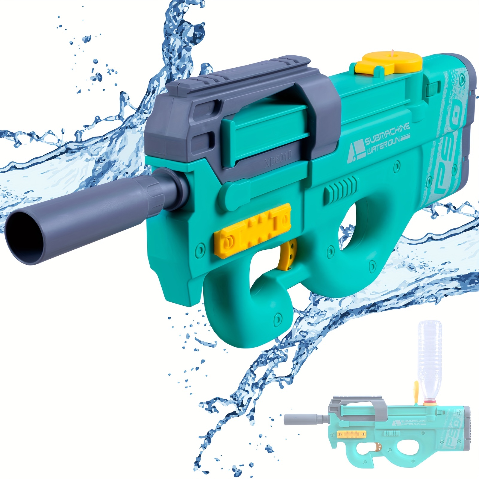 Electric Water Gun,long Distance Electric Squirt Gun Up To 32 Ft Range,high  Capacity Motorized Electric Water Guns For Adults & Kids