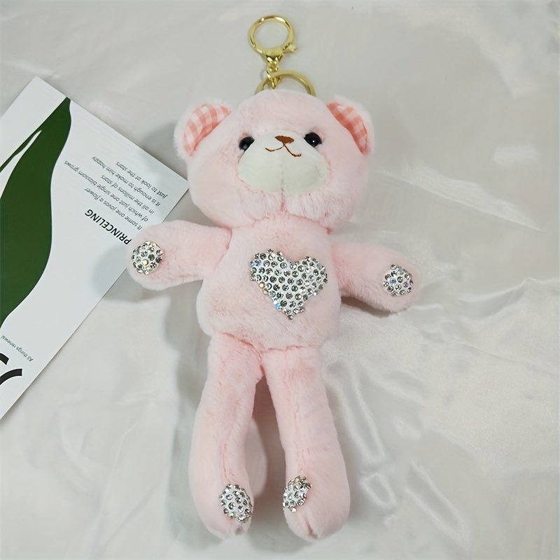 Leather Weave Rope Diy Bear Keychain, Bag Accessories Charms