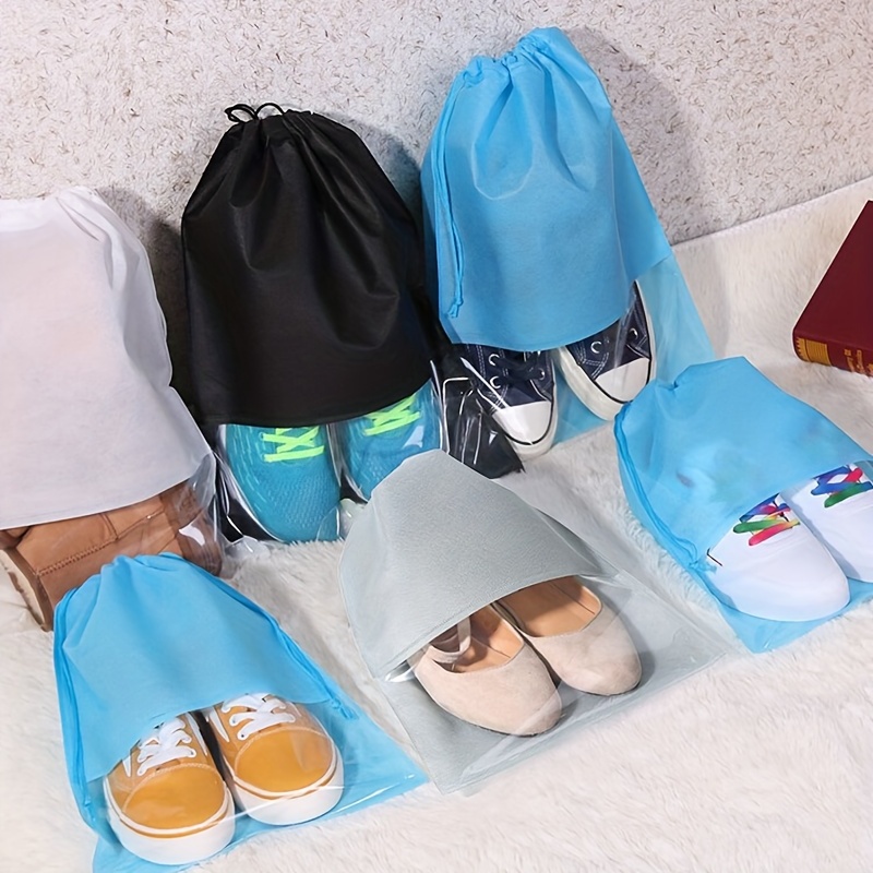 5/10PCS Shoes Storage Bag Travel Portable Shoes Drawstring Pocket Dustproof  Clothes Luggage Organizer Bag Travel Shoe Organizer