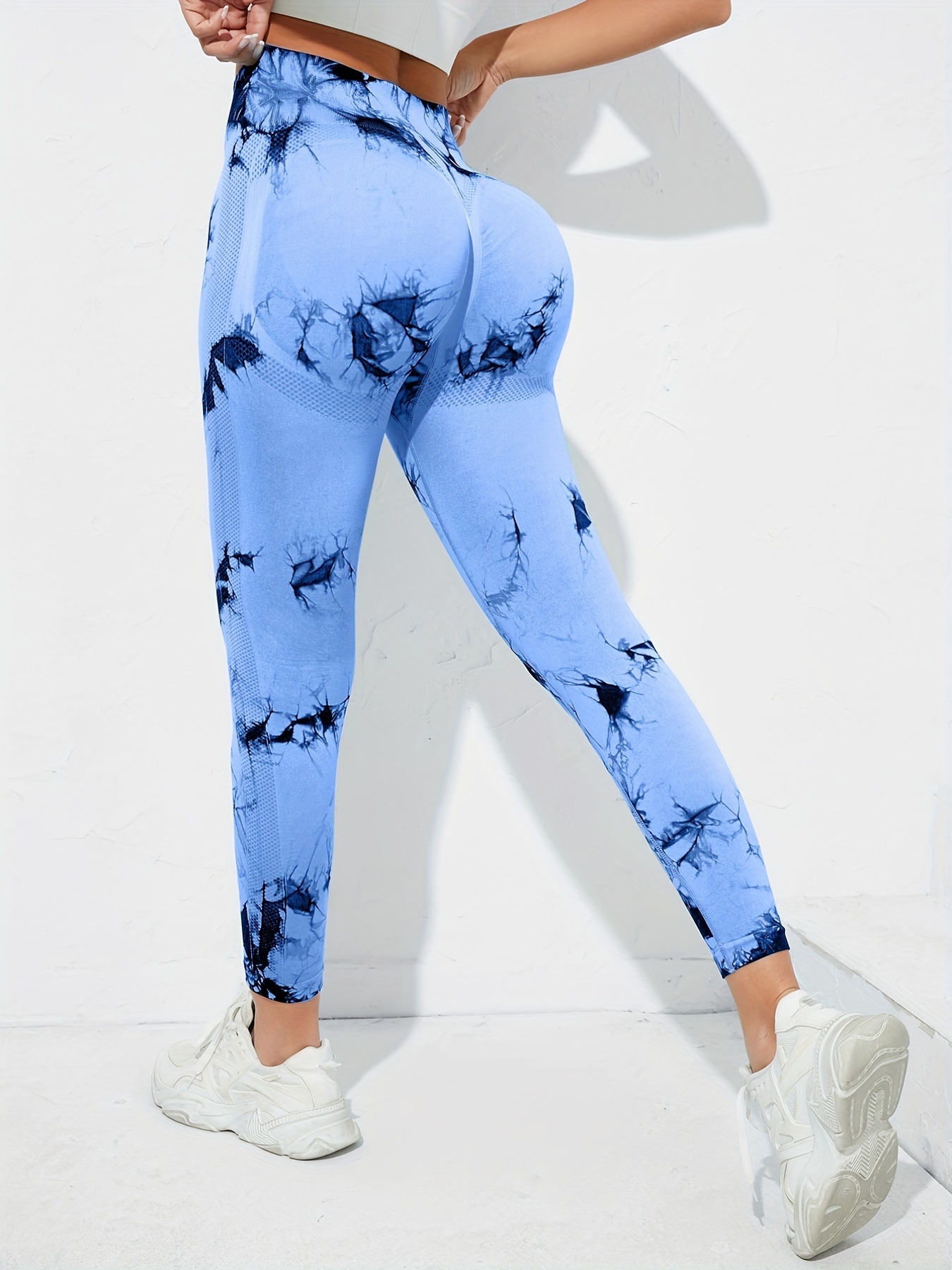 Sexy Seamless Leggings Women Fitness Gym Clothing Tie Dye Sports Pants High  Waisted Push Up Leggings