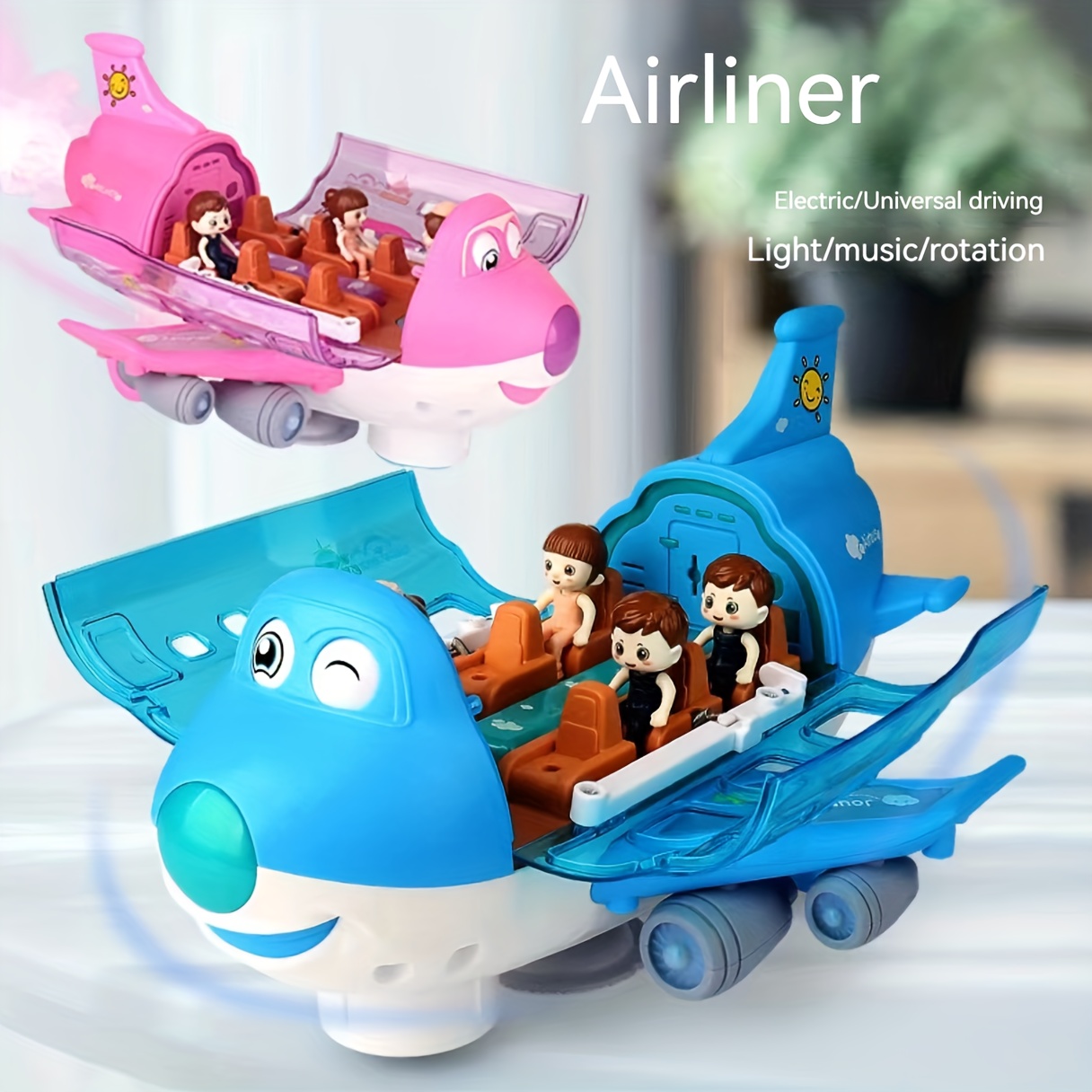 Jouets d'avion pour les enfants, Bump And Go Action, Avion jouet pour  tout-petits avec lumières clignotantes à LED et sons pour garçons et filles  de 3 à 12 ans (airbus A380)