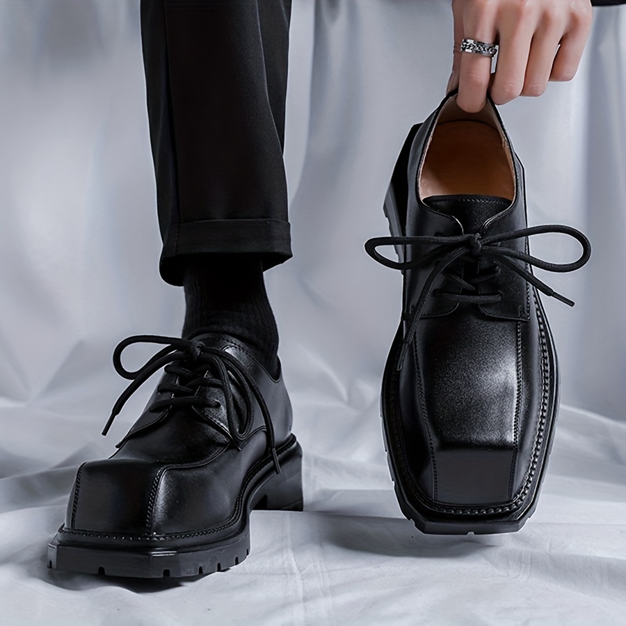 Le carré de la mode Forezien homme velay marron cuir lisse chaussures