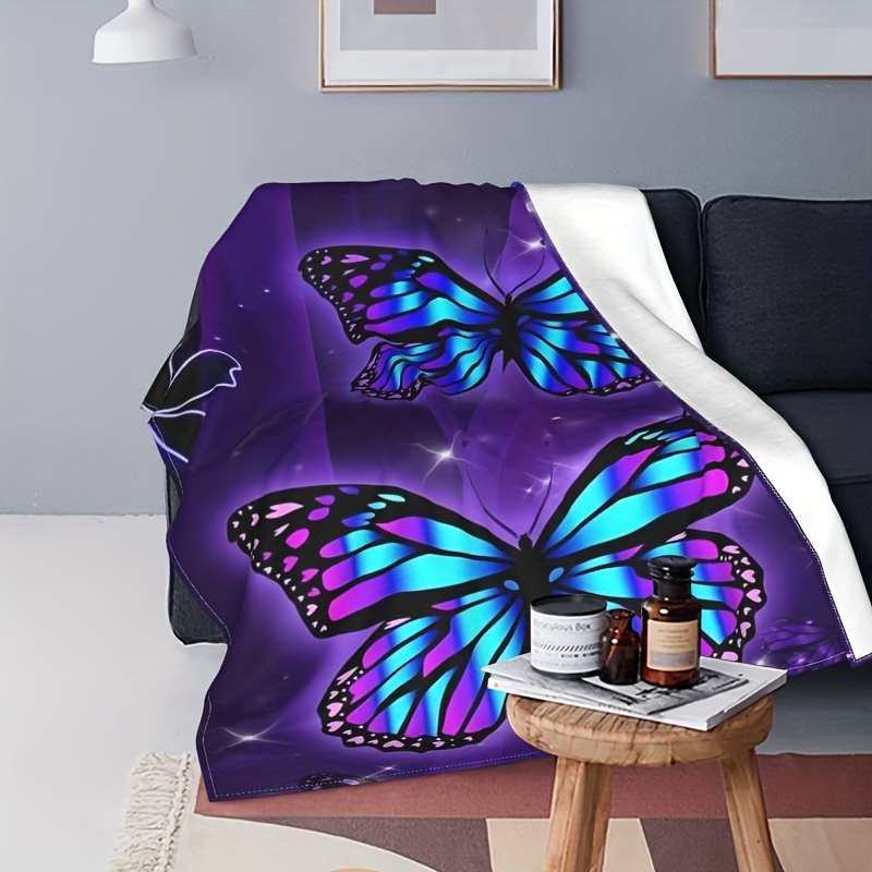 1 Stück 270 G/m² Kreative Schmetterlings flanelldecke Bequem