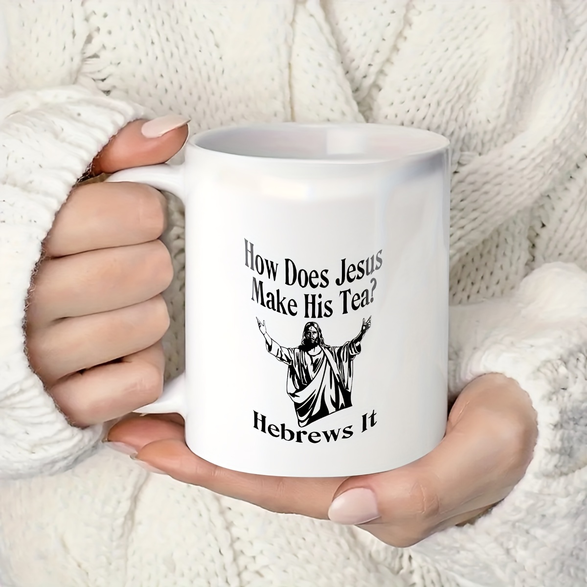 Funny Novelty Gift Mug, Ceramic Mug, Double-sided Design, How Does