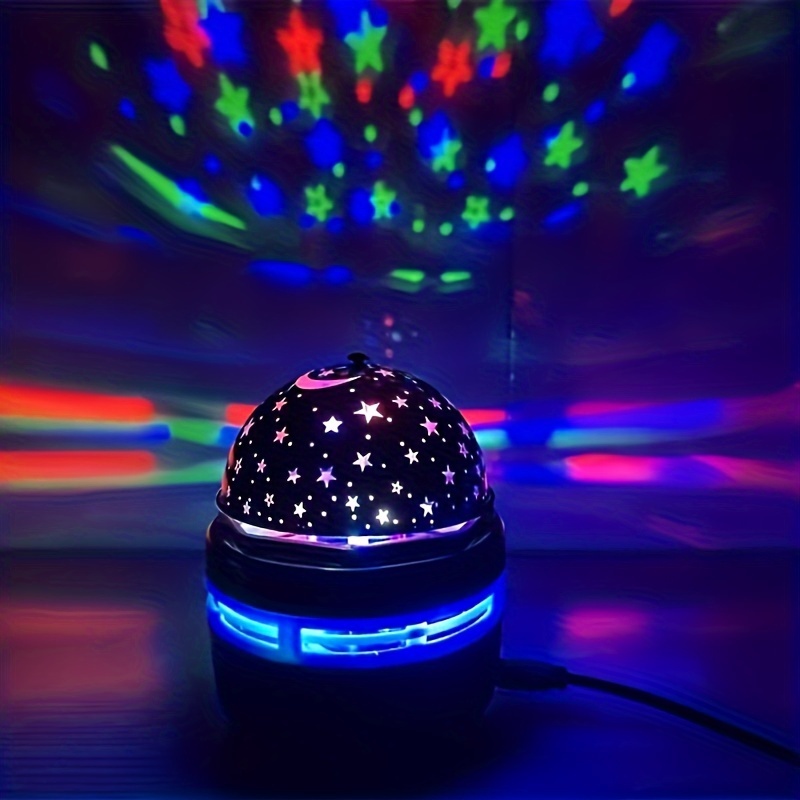 Proyector de lámpara de estrellas, lámpara de noche, decoración de  habitación USB, luces de habitación estrelladas, de Navidad para decoración  del Azul Yinane Luz de proyección