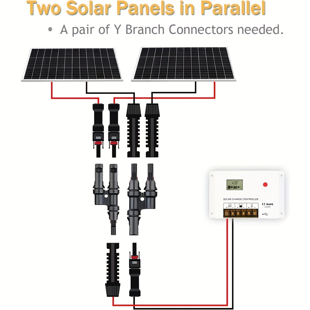 24 Pares Enchufe Solar Mc4 Enchufe Macho Hembra Panel Solar - Temu
