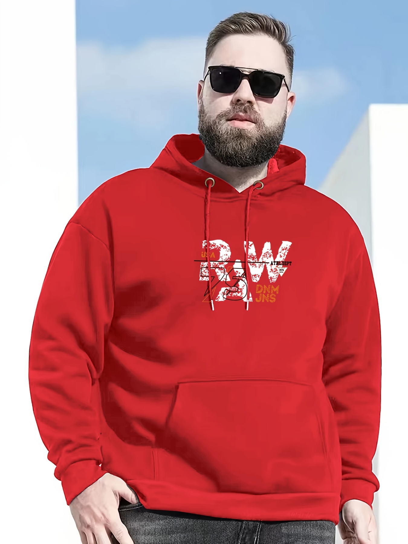 Men's Red Big & Tall Hoodies & Sweatshirts